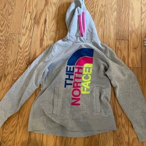 Bright Blue Pink and Yellow/Green hoodie